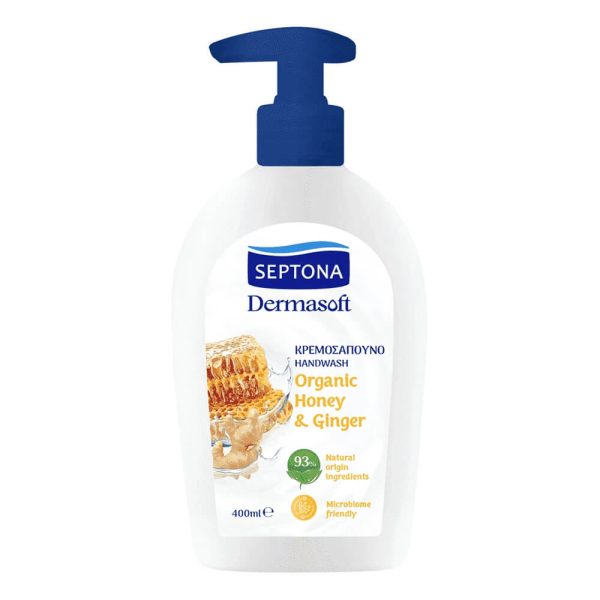 SEPTONA DERMASOFT ΚΡΕΜΟΣΑΠΟΥΝΟ HONEY & GINGER 400ml