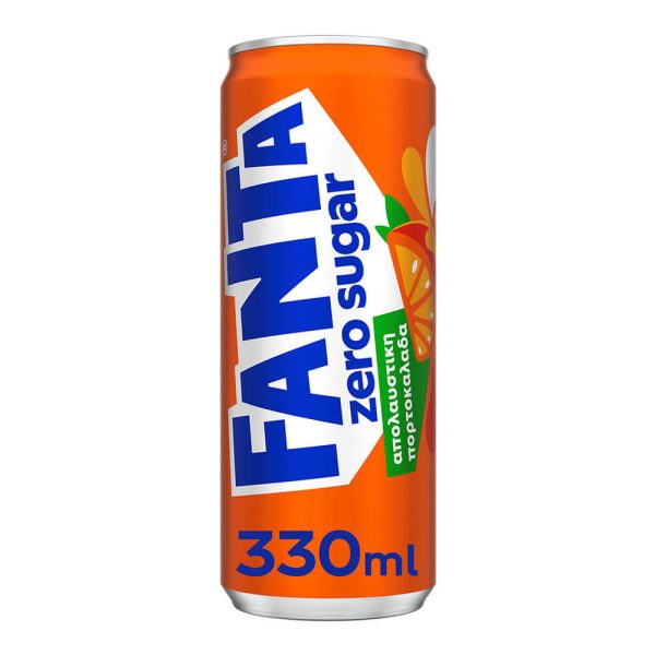 FANTA ZERO SUGAR ΠΟΡΤΟΚΑΛΑΔΑ KOYTI 330ml