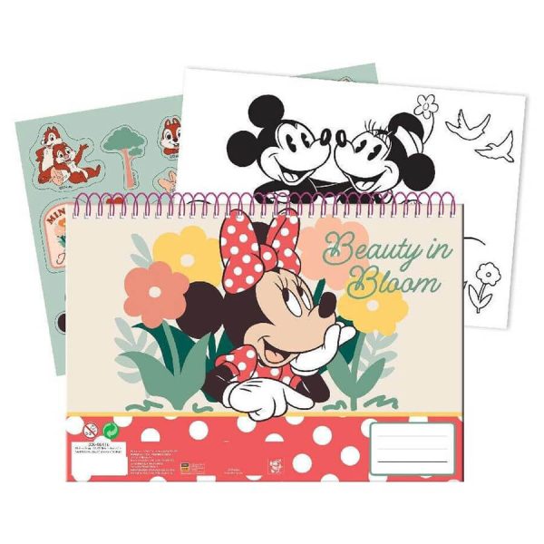 ΜΠΛΟΚ ΖΩΓΡΑΦΙΚΗΣ 23X33εκ. 40Φ. ME STICKERS MINNIE 340-34416 - Image 4