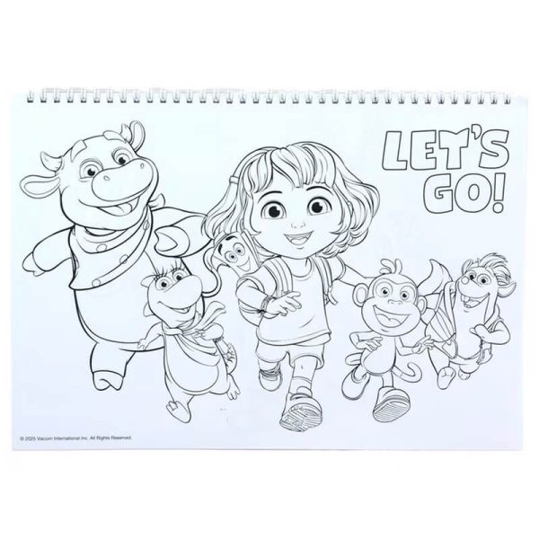ΜΠΛΟΚ ΖΩΓΡΑΦΙΚΗΣ 23x33εκ. 40Φ. ME STICKERS DORA THE EXPLORER 345-70416 - Image 4