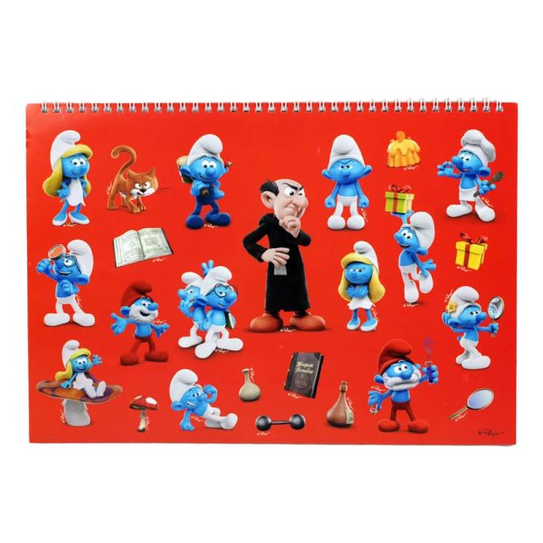 ΜΠΛΟΚ ΖΩΓΡΑΦΙΚΗΣ 23x33εκ. 40Φ. ME STICKERS SMURFS 344-24416 - Image 2