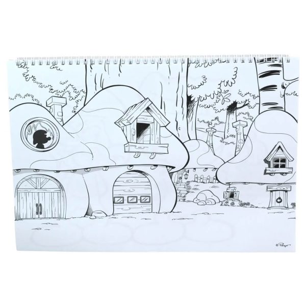 ΜΠΛΟΚ ΖΩΓΡΑΦΙΚΗΣ 23x33εκ. 40Φ. ME STICKERS SMURFS 344-24416 - Image 3