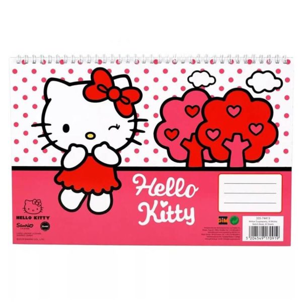 ΜΠΛΟΚ ΖΩΓΡΑΦΙΚΗΣ Α4 ΣΠΙΡΑΛ 30Φ. HELLO KITTY 335-74413