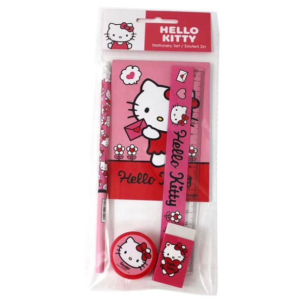 ΣΧΟΛΙΚΟ ΣΕΤ HELLO KITTY (ΜΟΛΥΒΙ, ΞΥΣΤΡΑ, ΓΟΜΑ, ΣΗΜΕΙΩΜΑΤΑΡΙΟ, ΧΑΡΑΚΑΣ) 335-74755