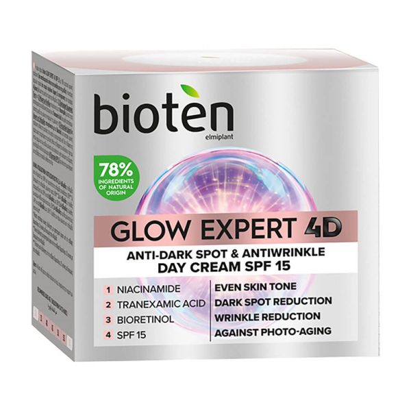 BIOTEN Glow Expert 4D Κρέμα Ημέρας Κατά των Πανάδων & των Ρυτίδων Spf15 50ml