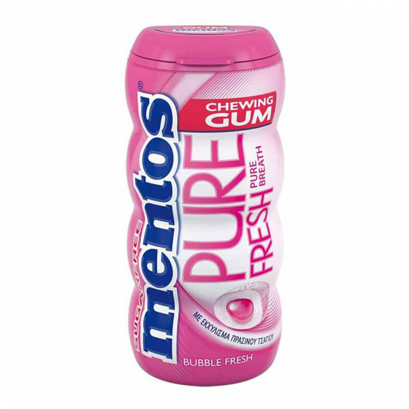 MENTOS PURE FRESH CURVY POCKET BOTTLE ΤΣΙΧΛΕΣ 28g BUBBLE FRESH
