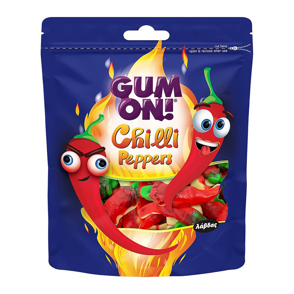 ΛΑΒΔΑΣ Gum On ΖΕΛΕΔΑΚΙΑ CHILLI PEPPERS 80g