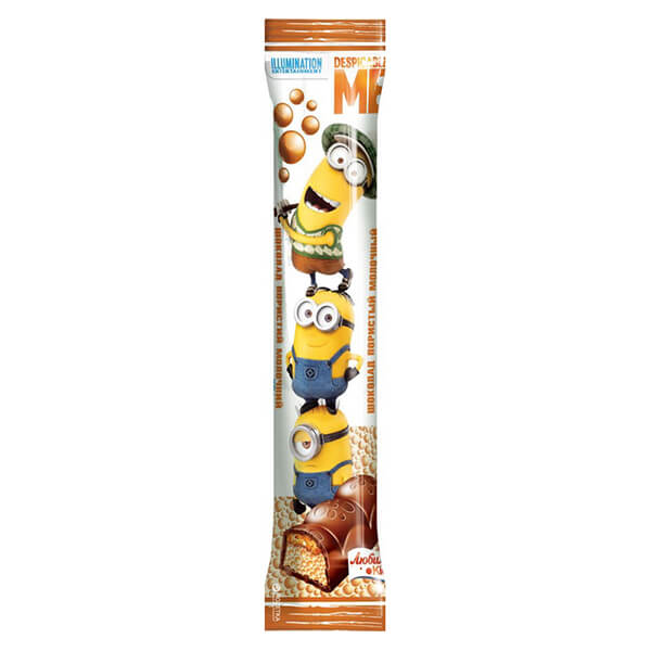 MINIONS DESPICABLE ME ΣΟΚΟΛΑΤΑ ΓΑΛΑΚΤΟΣ CARAMEL & CRUNCH 33g