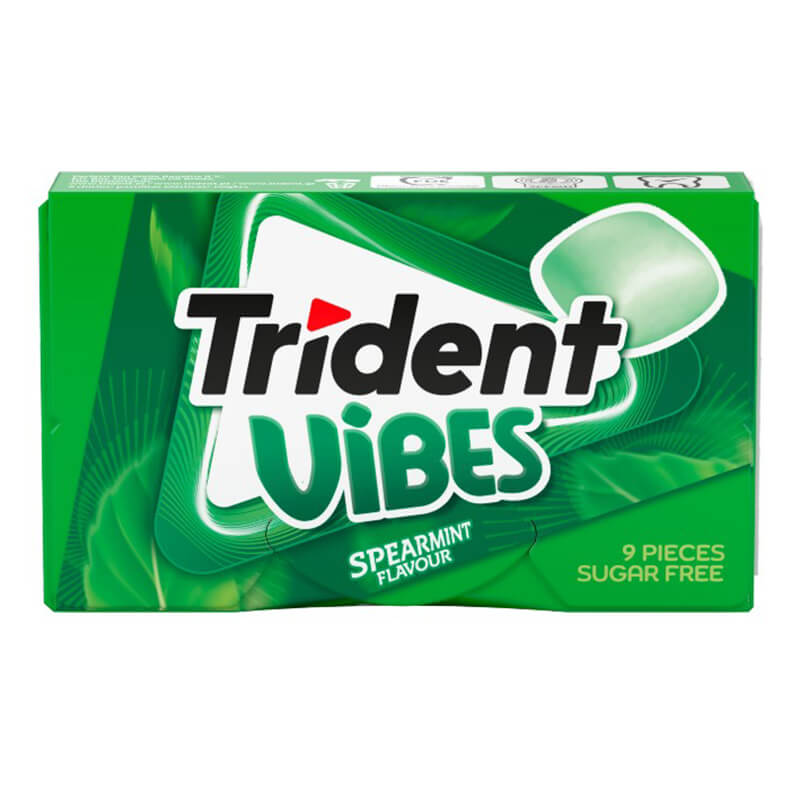 TRIDENT VIBES SPEARMINT ΤΣΙΧΛΕΣ ΔΥΟΣΜΟΣ 21g