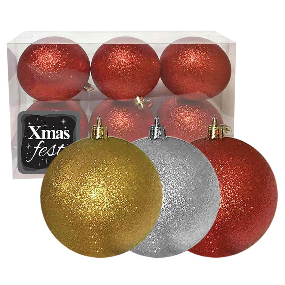 ΜΠΑΛΕΣ ΜΕ GLITTER Φ10 ΧΡΥΣΕΣ ΣET 6τεμ. No.2081 - Image 2