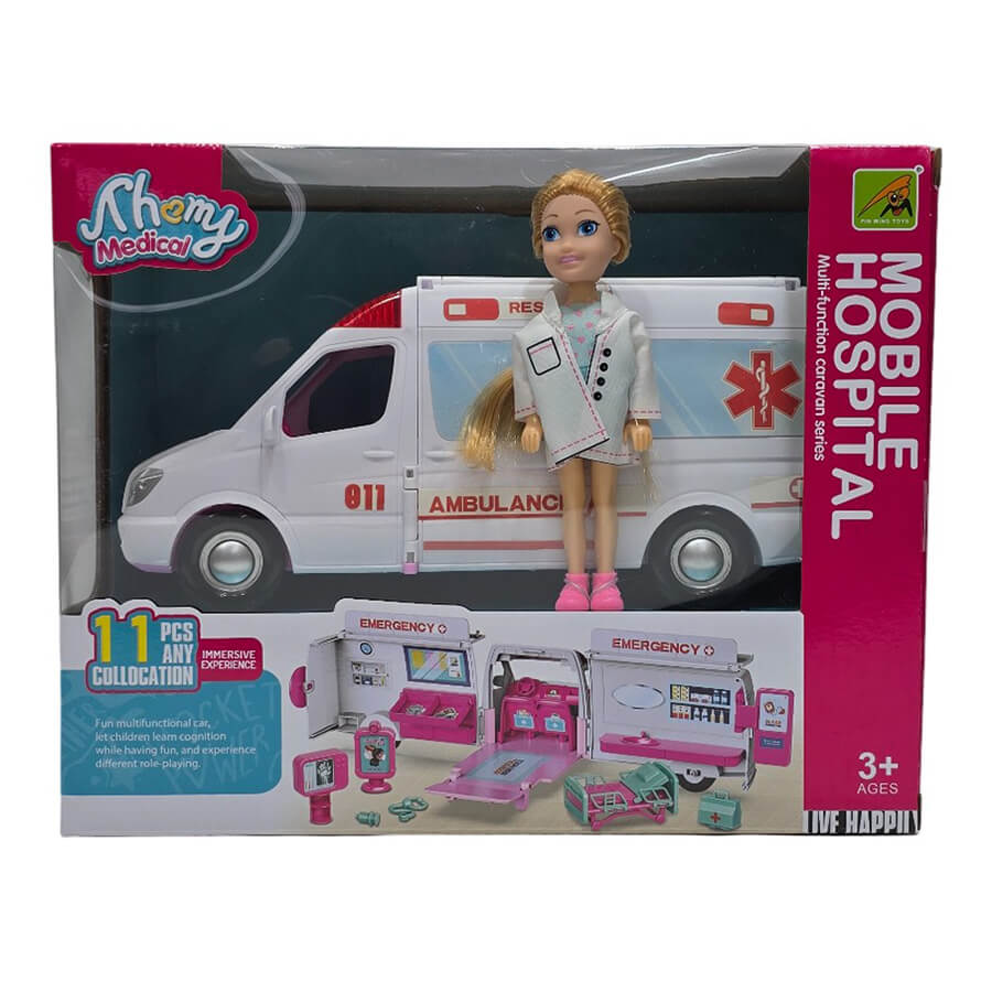 ΑΣΘΕΝΟΦΟΡΟ MOBILE HOSPITAL ΜΕ ΚΟΥΚΛΑ 27x21εκ. Νο.9045-13