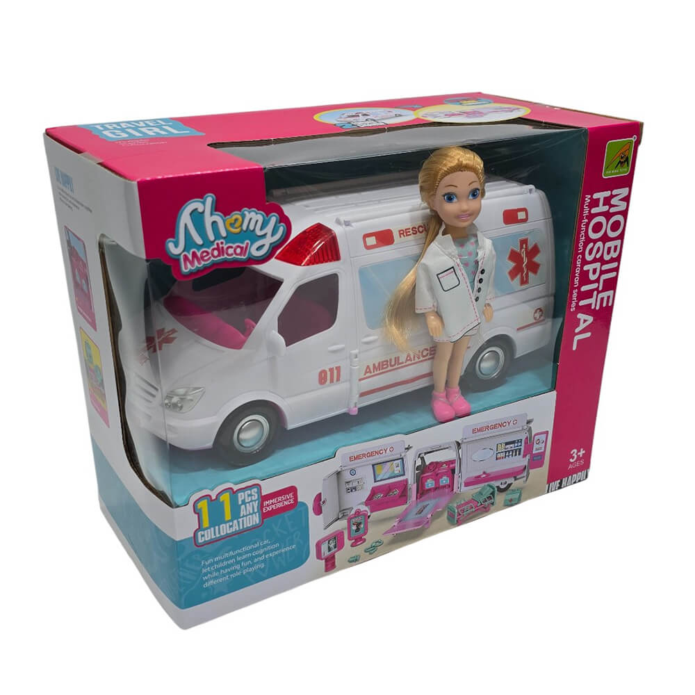 ΑΣΘΕΝΟΦΟΡΟ MOBILE HOSPITAL ΜΕ ΚΟΥΚΛΑ 27x21εκ. Νο.9045-13 - Image 2