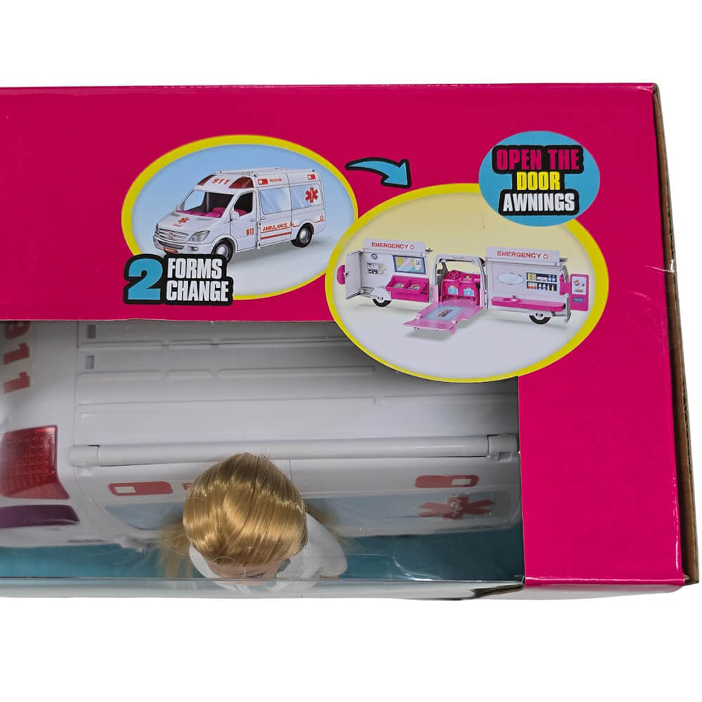 ΑΣΘΕΝΟΦΟΡΟ MOBILE HOSPITAL ΜΕ ΚΟΥΚΛΑ 27x21εκ. Νο.9045-13 - Image 3