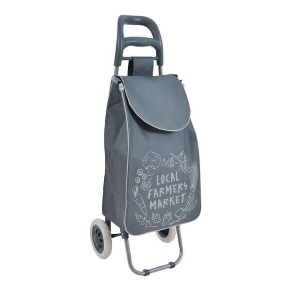 ΚΑΡΟΤΣΙ ΛΑΪΚΗΣ ΜΕΤΑΛΛΙΚΟ ΜΕ ΓΚΡΙ ΣΑΚΟ ΚΑΙ ΣΧΕΔΙΟ ΕΠΙΓΡΑΦΗ FARMERS MARKET 25x35x94εκ. 849482