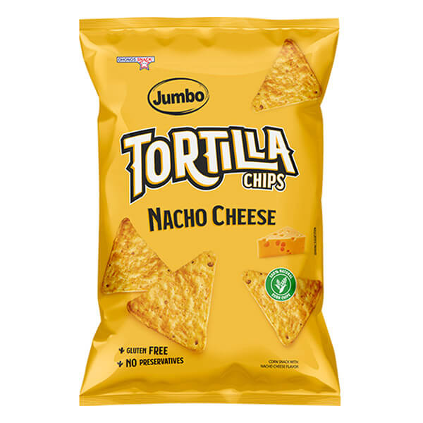JUMBO TORTILLA CHIPS NACHO CHEESE ΧΩΡΙΣ ΓΛΟΥΤΕΝΗ 100g