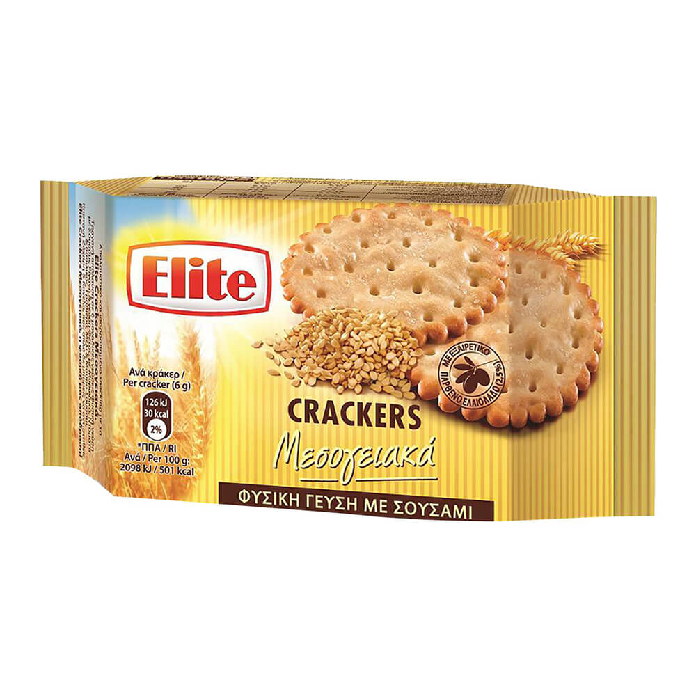 ELITE CRACKERS ΜΕΣΟΓΕΙΑΚΑ 105g ΣΟΥΣΑΜΙ