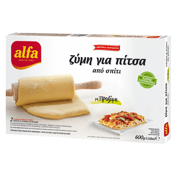 ALFA ΖΥΜΗ ΓΙΑ ΠΙΤΣΑ ΑΠΟ ΣΠΙΤΙ ΚΑΤΕΨΥΓΜΕΝΗ 600g