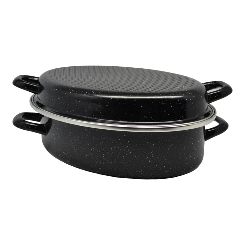 ΓΑΣΤΡΑ ΟΒΑΛ ΕΜΑΓΙΕ ΒΑΡΙΑ ΜΕ ΣΧΑΡΑ ΚΑΙ ΑΝΟΞΕΙΔΩΤΟ ΧΕΙΛΟΣ 38x29x14εκ. 832132