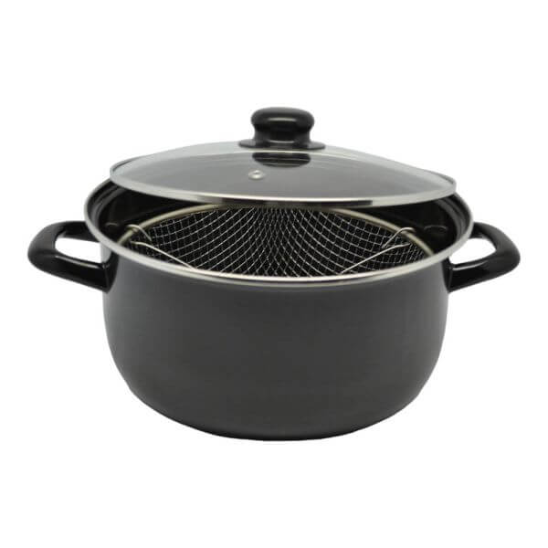 ΚΑΤΣΑΡΟΛΑ ΦΡΙΤΕΖΑ ΕΜΑΓΙΕ ΜΕ ΚΑΛΑΘΙ 24x11.5εκ. ΜΑΥΡΗ 832118