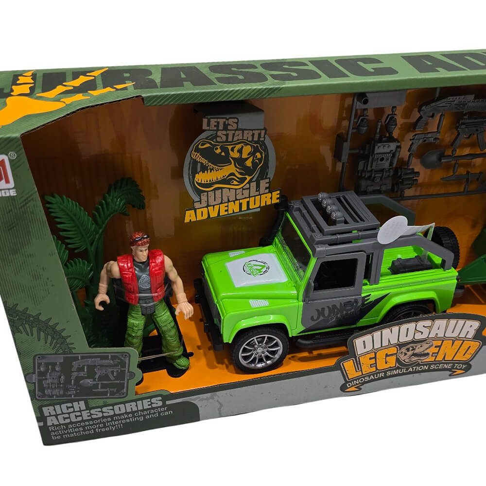 ΑΥΤΟΚΙΝΗΤΟ ΤΖΙΠ ΜΕ ΡΥΜΟΥΛΚΟ ΚΑΙ ΔΕΙΝΟΣΑΥΡΟ 46,5εκ. 7746A - Image 3