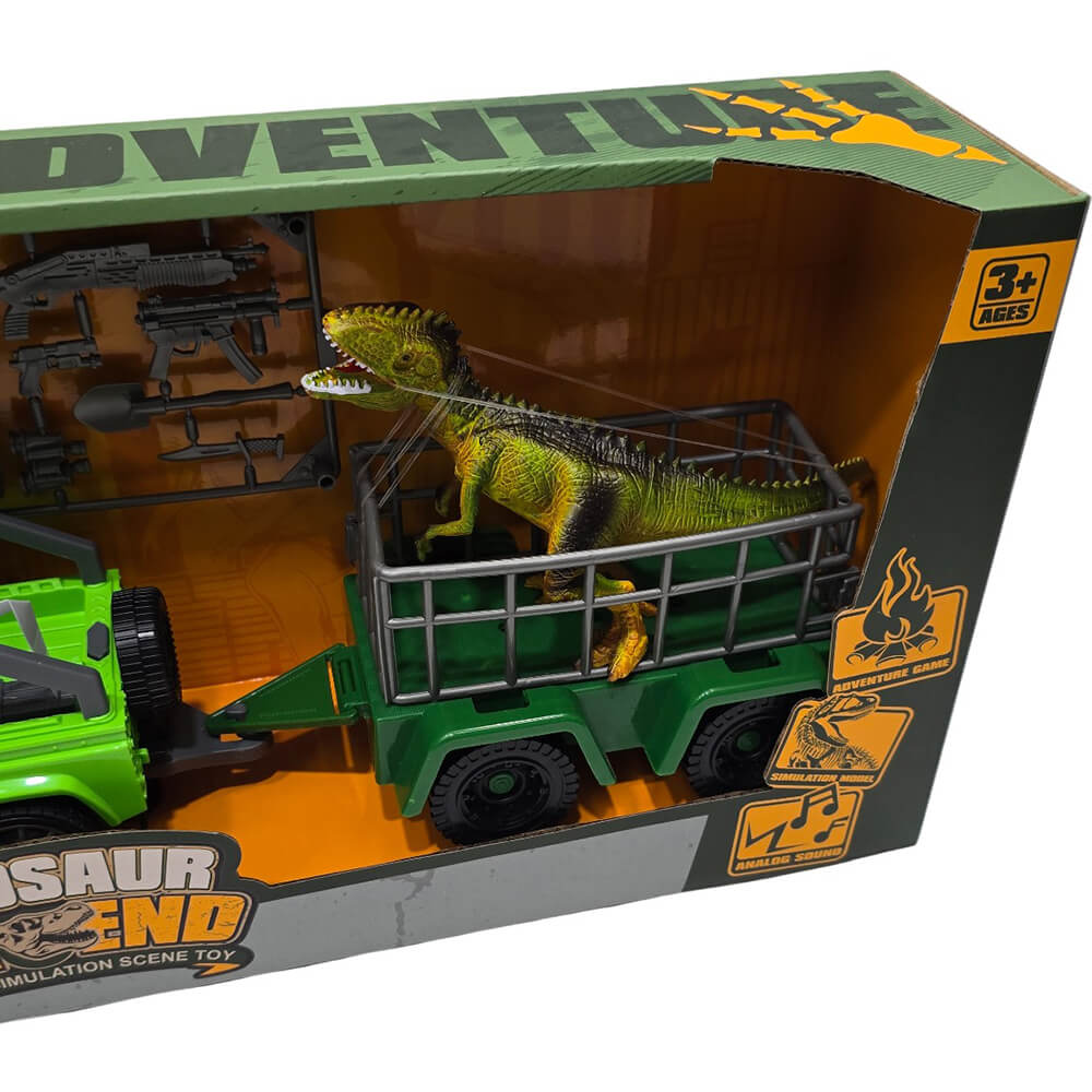 ΑΥΤΟΚΙΝΗΤΟ ΤΖΙΠ ΜΕ ΡΥΜΟΥΛΚΟ ΚΑΙ ΔΕΙΝΟΣΑΥΡΟ 46,5εκ. 7746A - Image 4