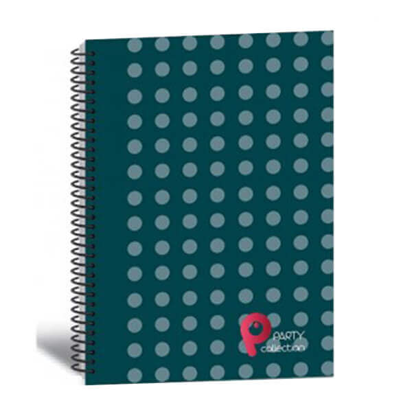 ΤΕΤΡΑΔΙΟ ΣΠΙΡΑΛ PARTY ΠΟΙΚΙΛΙΑ 17X25 3Θ. (τυχαίο χρώμα σχέδιο) (T0126) - Image 2