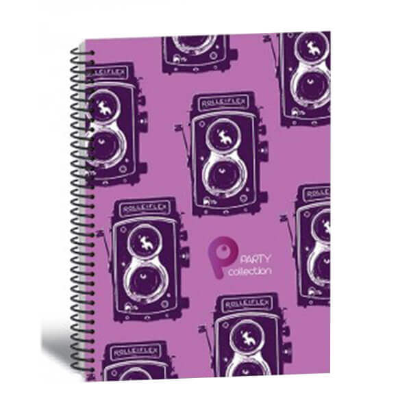 ΤΕΤΡΑΔΙΟ ΣΠΙΡΑΛ PARTY ΠΟΙΚΙΛΙΑ 17X25 3Θ. (τυχαίο χρώμα σχέδιο) (T0126) - Image 3