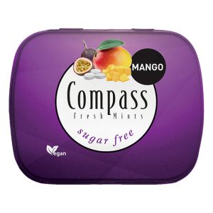COMPASS ΚΑΡΑΜΕΛΕΣ Sugarfree Fresh Mints MANGO 14g