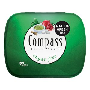 COMPASS ΚΑΡΑΜΕΛΕΣ Sugarfree Fresh Mints MATCHA GREEN TEA 14g