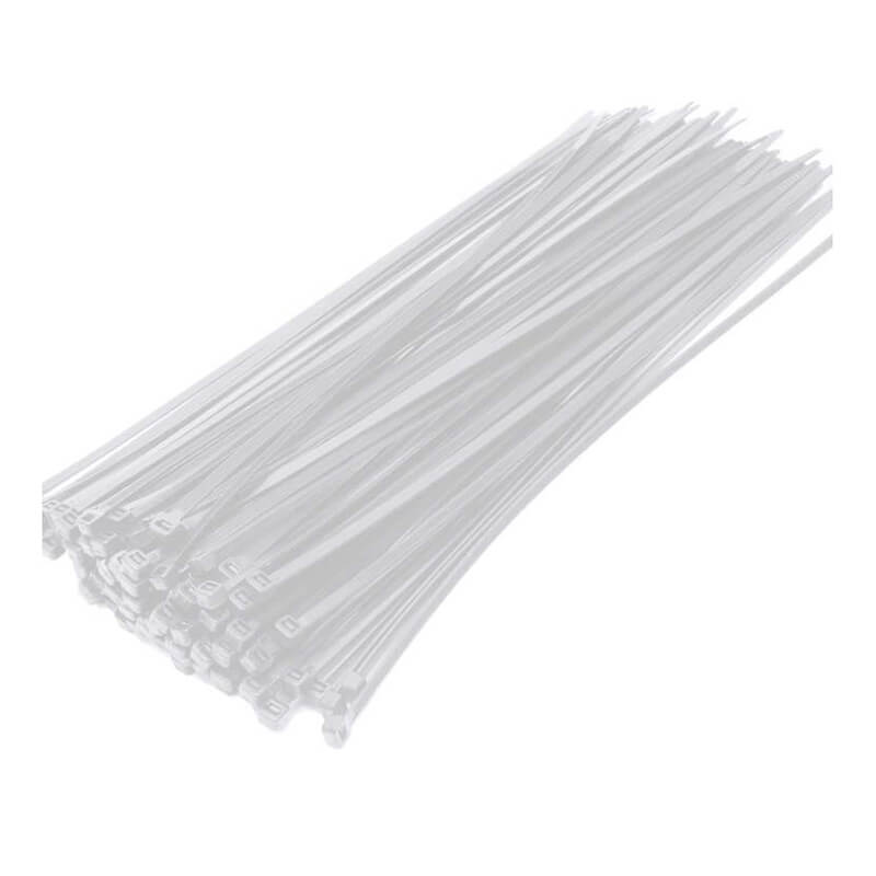 ΔΕΜΑΤΙΚΑ ΚΑΛΩΔΙΩΝ 25εκ. Χ 3.6mm 100τεμ. ΝΑΙΛΟΝ ΛΕΥΚΑ - Image 2