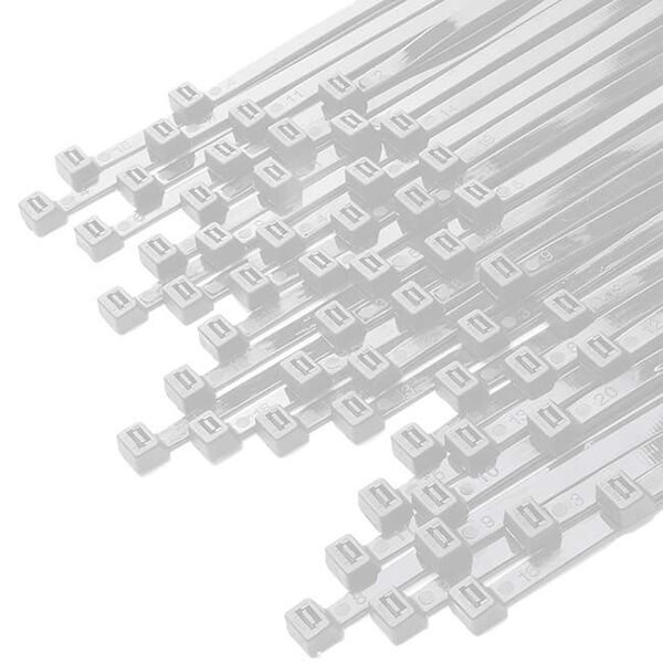 ΔΕΜΑΤΙΚΑ ΚΑΛΩΔΙΩΝ 25εκ. Χ 3.6mm 100τεμ. ΝΑΙΛΟΝ ΛΕΥΚΑ - Image 3