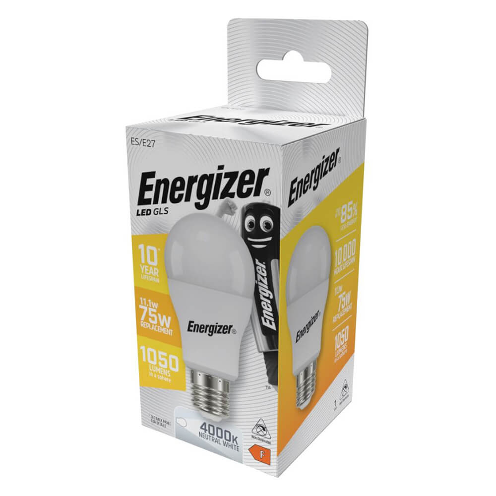 ENERGIZER ΛΑΜΠΑ LED GLS E27 11.1W=75W 4000K NEUTRAL 29605