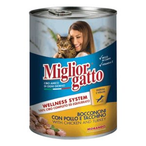 MIGLIOR ΚΟΝΣΕΡΒΑ ΓΑΤΑΣ 405g ΜΕ ΣΟΛΟΜΟ