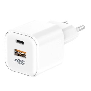 ΦΟΡΤΙΣΤΗΣ 20W EU FAST CHARGER PD TYPE C USB ΛΕΥΚΟ ATC-CHF15