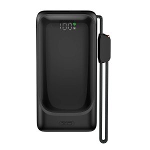 POWER BANK 10000mAh Ταχείας Φόρτισης 22.5W με Πρίζα & Λουράκι Type-C XO PR282