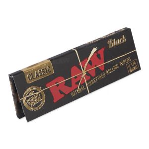 RAW ΚΛΑΣΙΚΟ ΧΑΡΤΑΚΙΑ ΣΤΡΙΦΤΟΥ ΤΣΙΓΑΡΟΥ ΜΙΚΡΑ ΜΑΥΡΑ 50 φύλλα