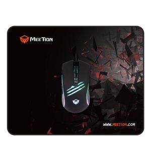 ΠΟΝΤΙΚΙ ΕΝΣΥΡΜΑΤΟ MΕΕΤΙΟΝ GAMER ΣΕΤ ΜΕ MOUSE PAD ΜΑΥΡΟ MT-C011