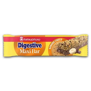 ΠΑΠΑΔΟΠΟΥΛΟΥ DIGESTIVE MAXI BAR 50g ΜΠΑΝΑΝΑ & ΣΟΚΟΛΑΤΑ