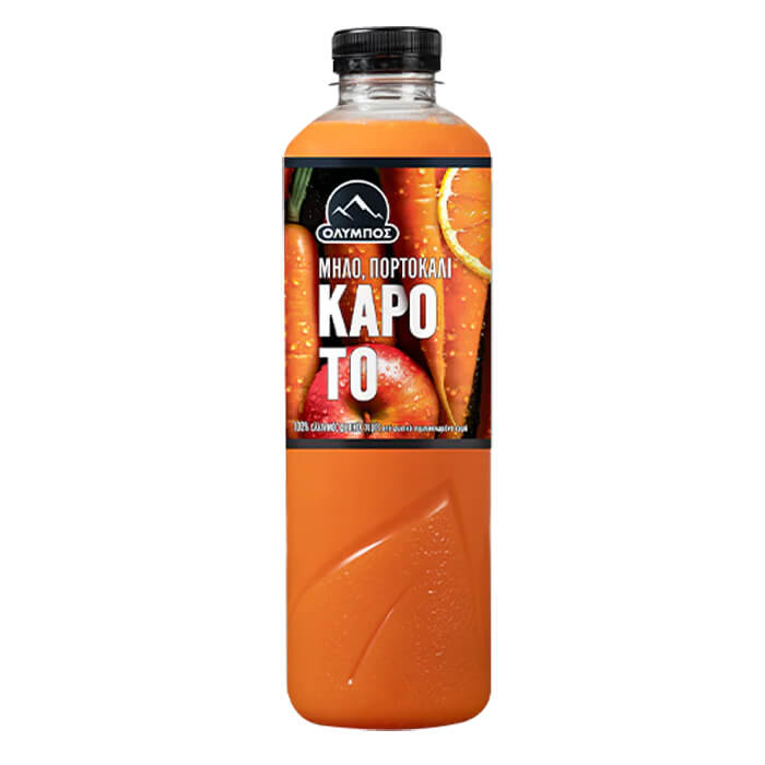 ΟΛΥΜΠΟΣ ΦΥΣΙΚΟΣ ΧΥΜΟΣ 1Lt ΜΗΛΟ ΠΟΡΤΟΚΑΛΙ ΚΑΡΟΤΟ