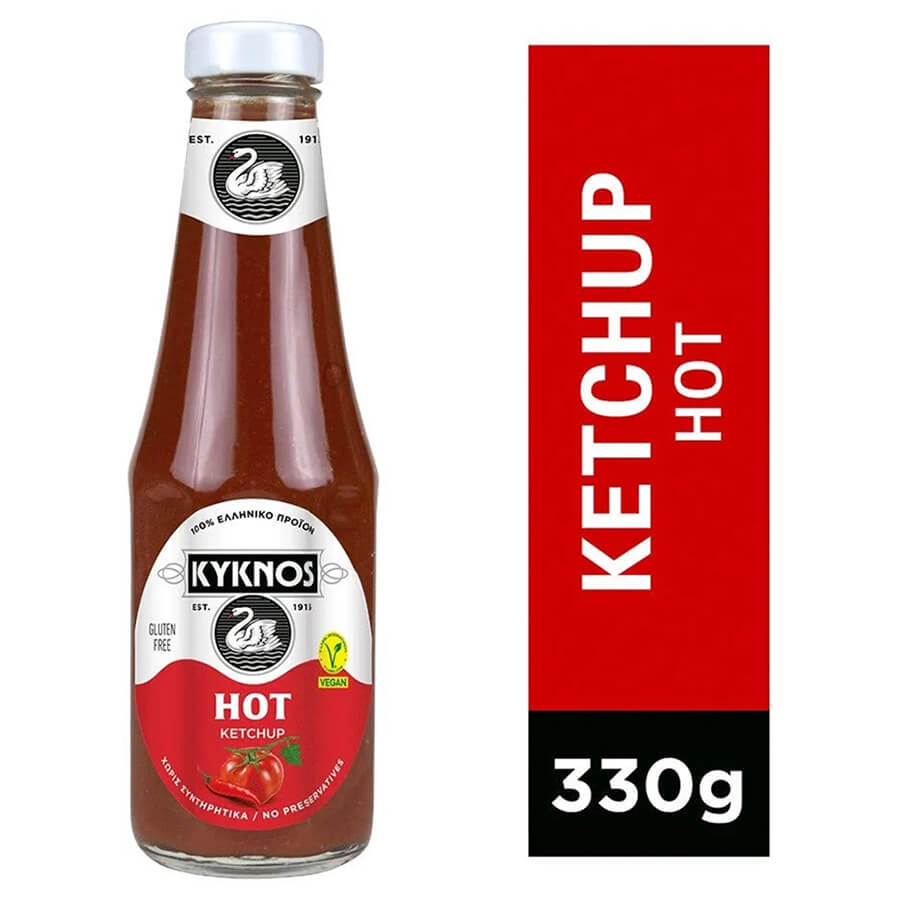 KYKNOS ΚΕΤΣΑΠ HOT ΦΙΑΛΗ 330g - Image 2