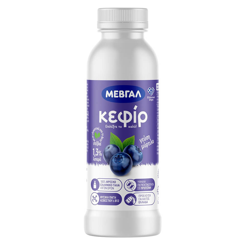 ΜΕΒΓΑΛ ΚΕΦΙΡ ΠΡΟΒΙΟΤΙΚΟ ΡΟΦΗΜΑ 330ml ΜΕ ΓΕΥΣΗ ΜΥΡΤΙΛΟ 1.3% ΛΙΠΑΡΑ