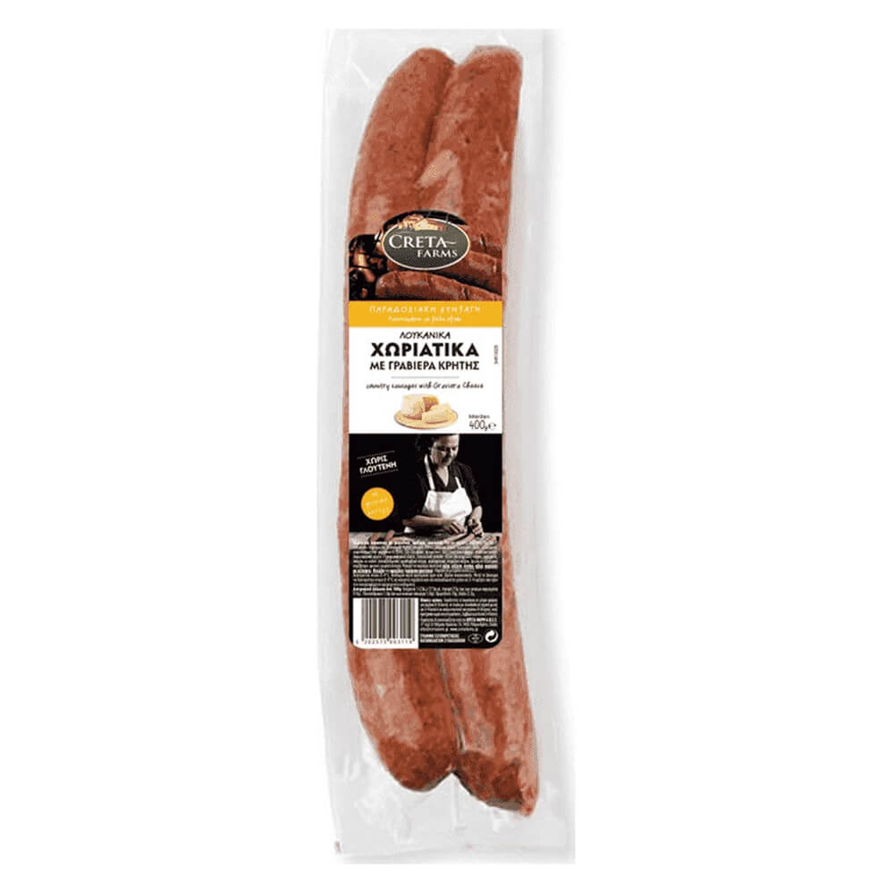 CRETA FARMS ΕΝ ΕΛΛΑΔΙ ΛΟΥΚΑΝΙΚΑ ΧΩΡΙΑΤΙΚΑ ΜΕ ΓΡΑΒΙΕΡΑ ΚΡΗΤΗΣ 400g