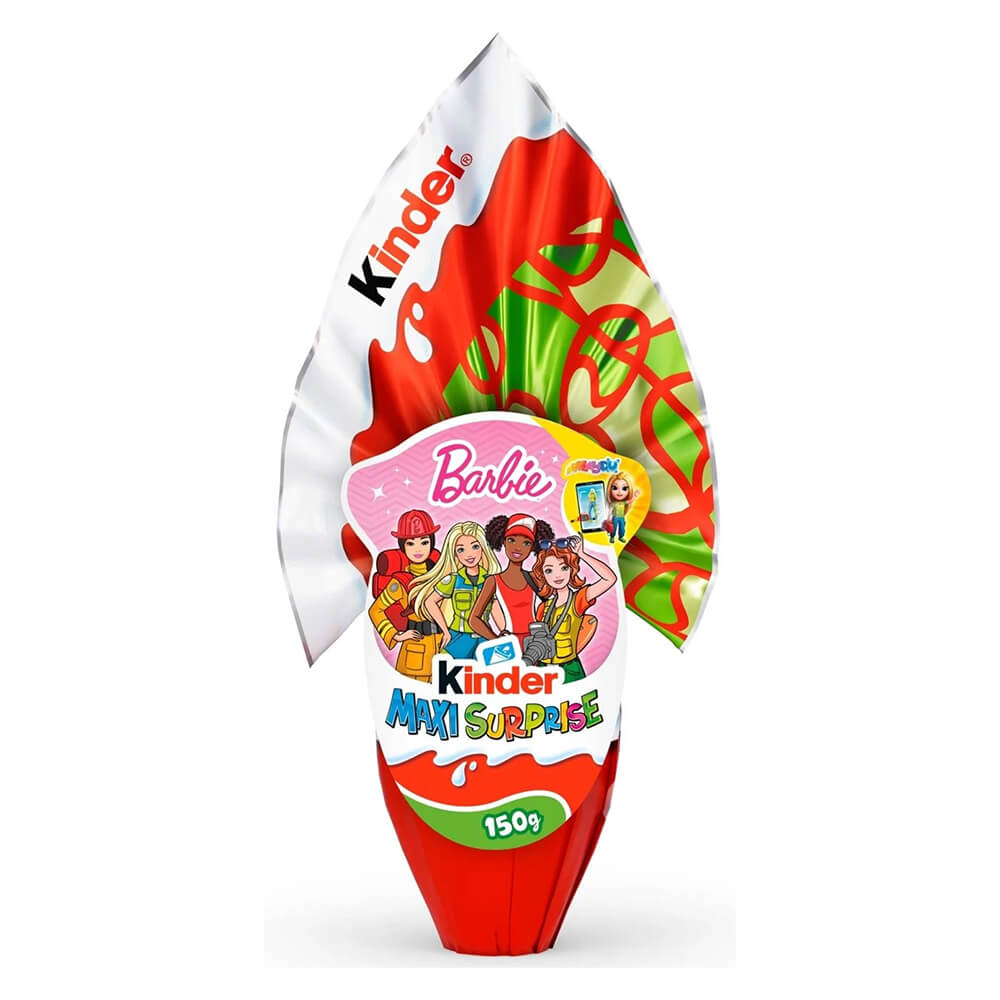 KINDER ΕΚΠΛΗΞΗ ΣΟΚΟΛΑΤΕΝΙΟ ΑΥΓΟ MAXI BARBIE 150gr