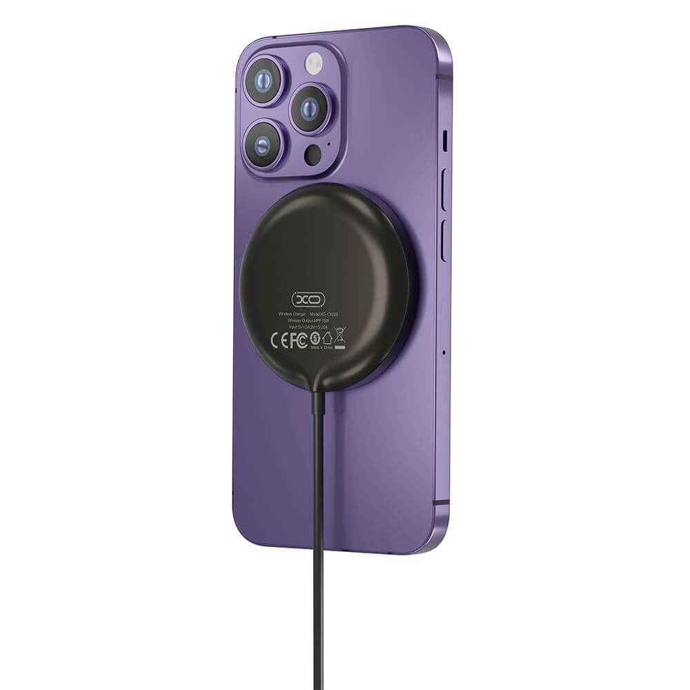 ΑΣΥΡΜΑΤΟΣ ΦΟΡΤΙΣΤΗΣ ΜΑΓΝΗΤΙΚΟΣ 15W ΜΑΥΡΟΣ XO CX029 QI2 - Image 4