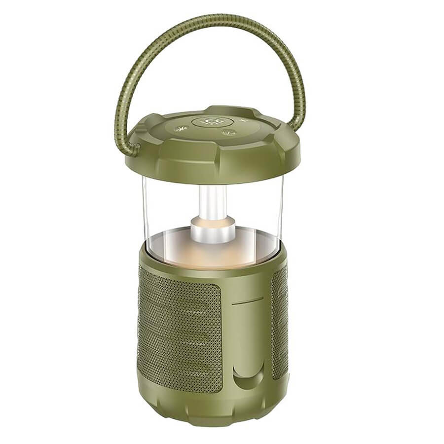 ΗΧΕΙΟ Outdoor Bluetooth Speaker Camping Light Με Διπλά Ηχεία XO-F49 Green
