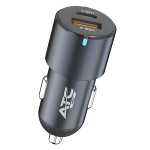 ΦΟΡΤΙΣΤΗΣ ΑΥΤΟΚΙΝΗΤΟΥ USB-A & Type-C 60W ATC-CA06