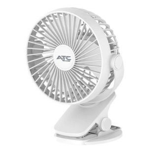 ΑΝΕΜΙΣΤΗΡΑΣ ΕΠΑΝΑΦΟΡΤΙΖΟΜΕΝΟΣ ΓΡΑΦΕΙΟΥ TYPE C 5'' ΜΕ ΚΛΙΠ ΛΕΥΚΟ ATC DF-01