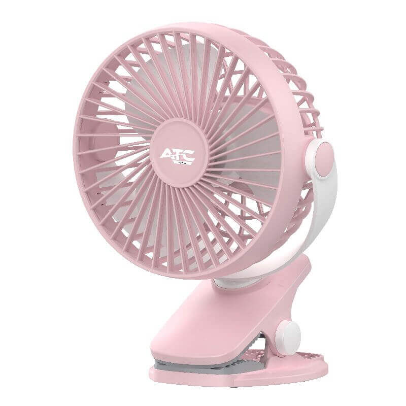 ΑΝΕΜΙΣΤΗΡΑΣ ΕΠΑΝΑΦΟΡΤΙΖΟΜΕΝΟΣ ΓΡΑΦΕΙΟΥ TYPE C 5'' ΜΕ ΚΛΙΠ ΡΟΖ ATC DF-01