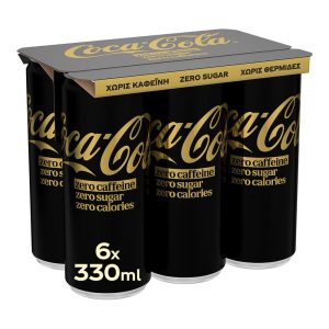 COCA COLA ZERO ΧΩΡΙΣ ΚΑΦΕΪΝΗ 6Χ330ml