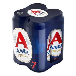 ΑΛΦΑ STRONG ΜΠΙΡΑ ΚΟΥΤΙ ΣΕΤ 4x500ml 7% vol.